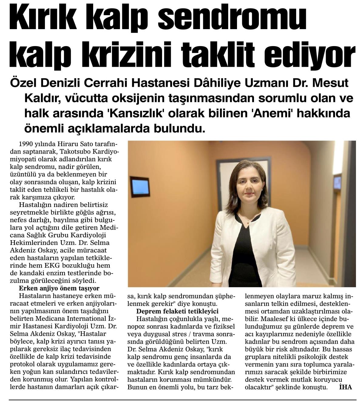 Basında Biz - basın kupürü 1